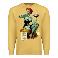 Antique Gold Zombie Pin Up Girl Halloween Premium Sweatshirt - Craftify