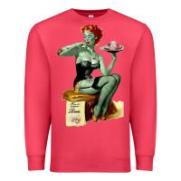 Cardinal Zombie Pin Up Girl Halloween Premium Sweatshirt - Craftify