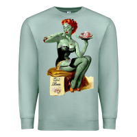 Seafoam Zombie Pin Up Girl Halloween Premium Sweatshirt - Craftify