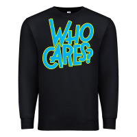 Black who cares Premium Sweatshirt - Craftify