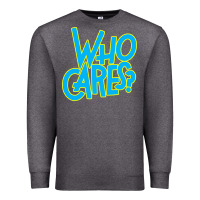 Charcoal Heather who cares Premium Sweatshirt - Craftify