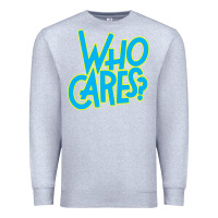 Heather Grey who cares Premium Sweatshirt - Craftify