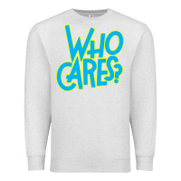 Oatmeal Heather who cares Premium Sweatshirt - Craftify