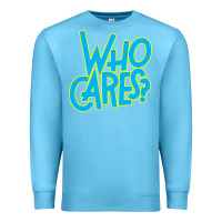 Ocean Blue who cares Premium Sweatshirt - Craftify