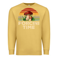 Antique Gold vintage sunset porcini mushroom hunting boletus edulis t shirt Premium Sweatshirt - Craftify