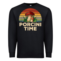 Vintage Sunset Porcini Mushroom Hunting Boletus Edulis T Shirt Premium Sweatshirt | Teevron