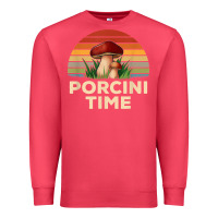 Cardinal vintage sunset porcini mushroom hunting boletus edulis t shirt Premium Sweatshirt - Craftify