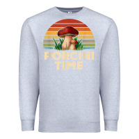 Heather Grey vintage sunset porcini mushroom hunting boletus edulis t shirt Premium Sweatshirt - Craftify