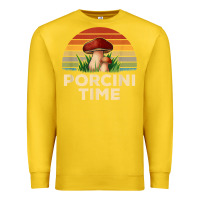 Lemon vintage sunset porcini mushroom hunting boletus edulis t shirt Premium Sweatshirt - Craftify