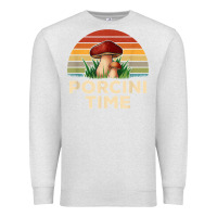 Oatmeal Heather vintage sunset porcini mushroom hunting boletus edulis t shirt Premium Sweatshirt - Craftify