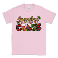 Bubblegum Pink Grandma claus with christmas gift sock mother's Classic Tee - HowdyJamesFarm
