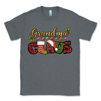Charcoal Heather Grandma claus with christmas gift sock mother's Classic Tee - HowdyJamesFarm