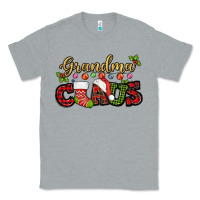 Heather Grey Grandma claus with christmas gift sock mother's Classic Tee - HowdyJamesFarm