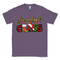 Lavender Grandma claus with christmas gift sock mother's Classic Tee - HowdyJamesFarm