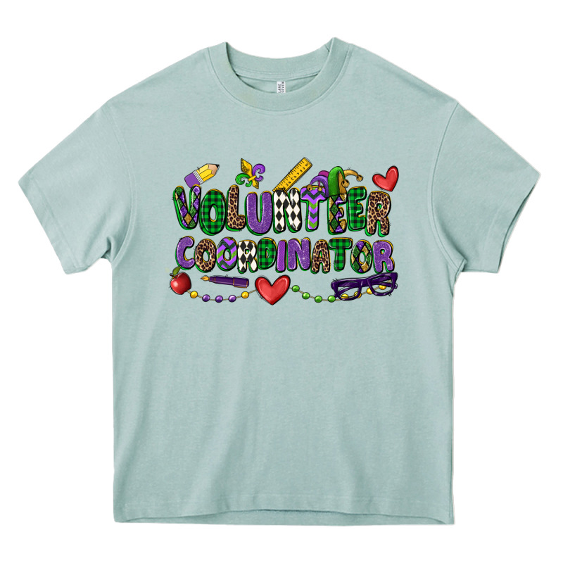 Volunteer Coordinator Mardi Gras Cowgirl Heavy Core Tee by CowGirlArtShop | Teevron