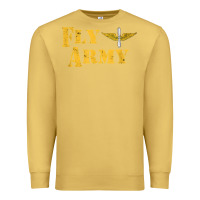 Antique Gold Vintage Fly Army Military Pilot Army Aviation Branch Premium Sweatshirt - Craftify