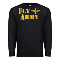 Black Vintage Fly Army Military Pilot Army Aviation Branch Premium Sweatshirt - Craftify