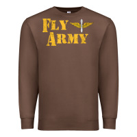 Chestnut Vintage Fly Army Military Pilot Army Aviation Branch Premium Sweatshirt - Craftify