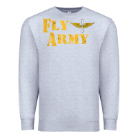 Heather Grey Vintage Fly Army Military Pilot Army Aviation Branch Premium Sweatshirt - Craftify
