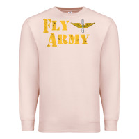 Pale Pink Vintage Fly Army Military Pilot Army Aviation Branch Premium Sweatshirt - Craftify