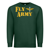 Sports Green Vintage Fly Army Military Pilot Army Aviation Branch Premium Sweatshirt - Craftify