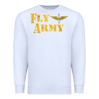 White Vintage Fly Army Military Pilot Army Aviation Branch Premium Sweatshirt - Craftify