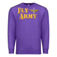 Purple Vintage Fly Army Military Pilot Army Aviation Branch Premium Sweatshirt - Craftify