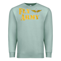 Seafoam Vintage Fly Army Military Pilot Army Aviation Branch Premium Sweatshirt - Craftify
