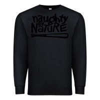 Black naughty by nature Premium Sweatshirt - Craftify