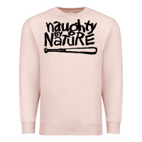 Pale Pink naughty by nature Premium Sweatshirt - Craftify