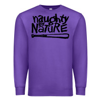 Purple naughty by nature Premium Sweatshirt - Craftify