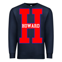 Navy howard letter Premium Sweatshirt - Craftify
