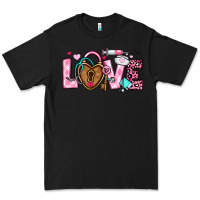 Black love valentines day nurse Premium Tee - OliviaCreatesArt