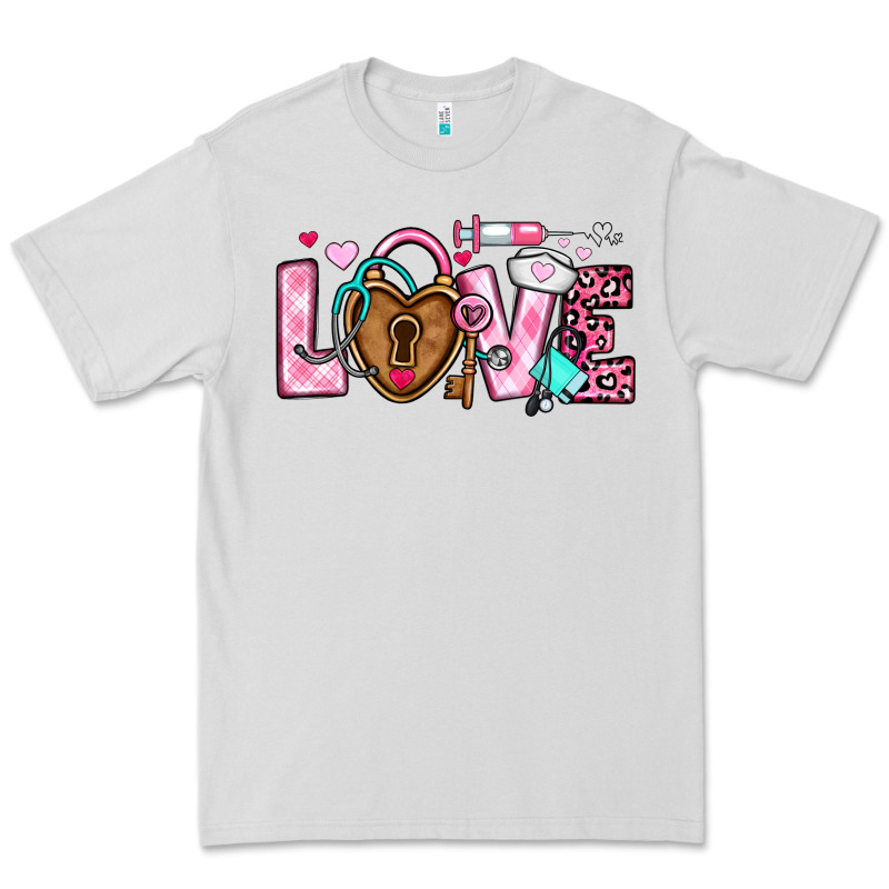 Love Valentines Day Nurse Premium Tee by OliviaCreatesArt | Teevron