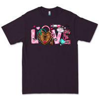 Plum love valentines day nurse Premium Tee - OliviaCreatesArt