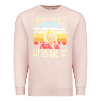 Pale Pink cherie berry lifts me up Premium Sweatshirt - Craftify