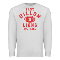 Dove Grey Friday Night Lights East Dillon Lions Football Jersey Premium Sweatshirt - Craftify