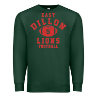Sports Green Friday Night Lights East Dillon Lions Football Jersey Premium Sweatshirt - Craftify