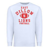 White Friday Night Lights East Dillon Lions Football Jersey Premium Sweatshirt - Craftify