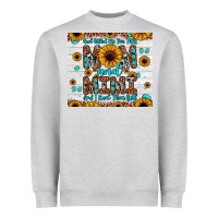 Heather Grey god gifted me two titles mom and mimi and i rock them both Heavyweight Sweatshirt - JahusDesignShop
