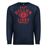Navy Friday Night Lights East Dillon Lions Football Jersey Premium Sweatshirt - Craftify