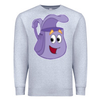 Heather Grey dora the backpack   1 Premium Sweatshirt - Craftify
