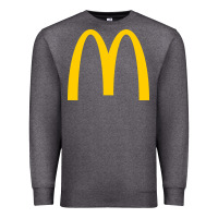 Charcoal Heather mcd onald's golden arches Premium Sweatshirt - Craftify