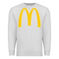 Dove Grey mcd onald's golden arches Premium Sweatshirt - Craftify