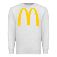 Oatmeal Heather mcd onald's golden arches Premium Sweatshirt - Craftify