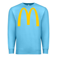 Ocean Blue mcd onald's golden arches Premium Sweatshirt - Craftify