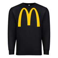 Black mcd onald's golden arches Premium Sweatshirt - Craftify