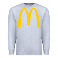 Heather Grey mcd onald's golden arches Premium Sweatshirt - Craftify