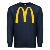 Navy mcd onald's golden arches Premium Sweatshirt - Craftify