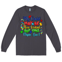 Smoke my child may be non verbal but this papa ain't Long Sleeve Tee - LillyAllenDesigns